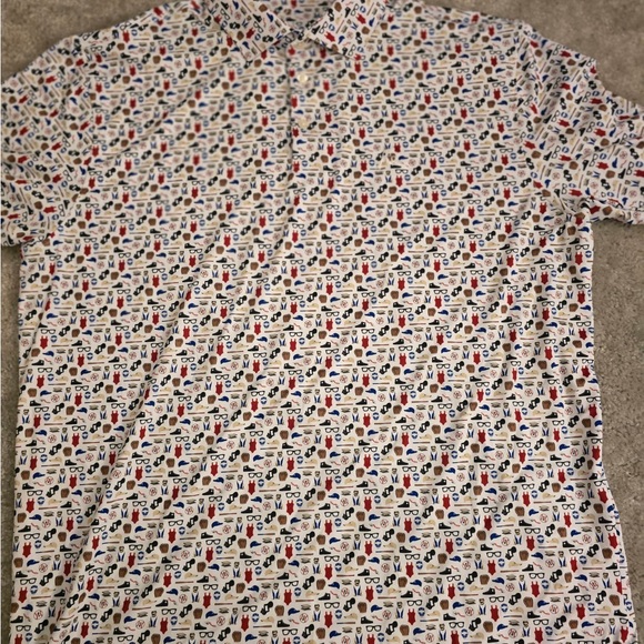 Rhoback Patterned Polo - Picture 3 of 4